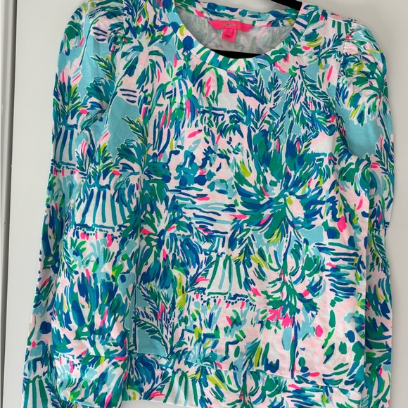 Lilly Pulitzer Sweaters - Lilly Pulitzer NWOT Jasen Sweatshirt Multicolor‎ Tropical Print